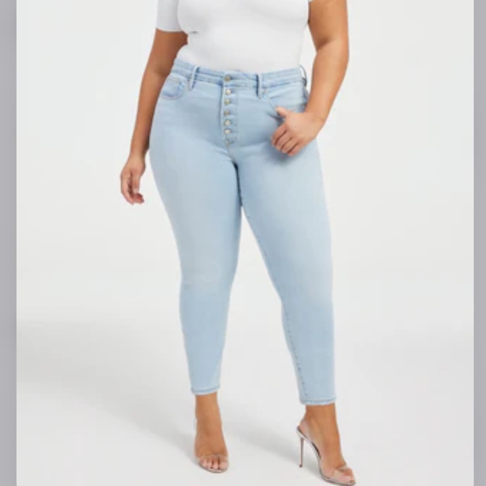 Good American GOOD LEGS SKINNY CROPPED JEANS